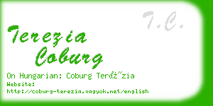 terezia coburg business card